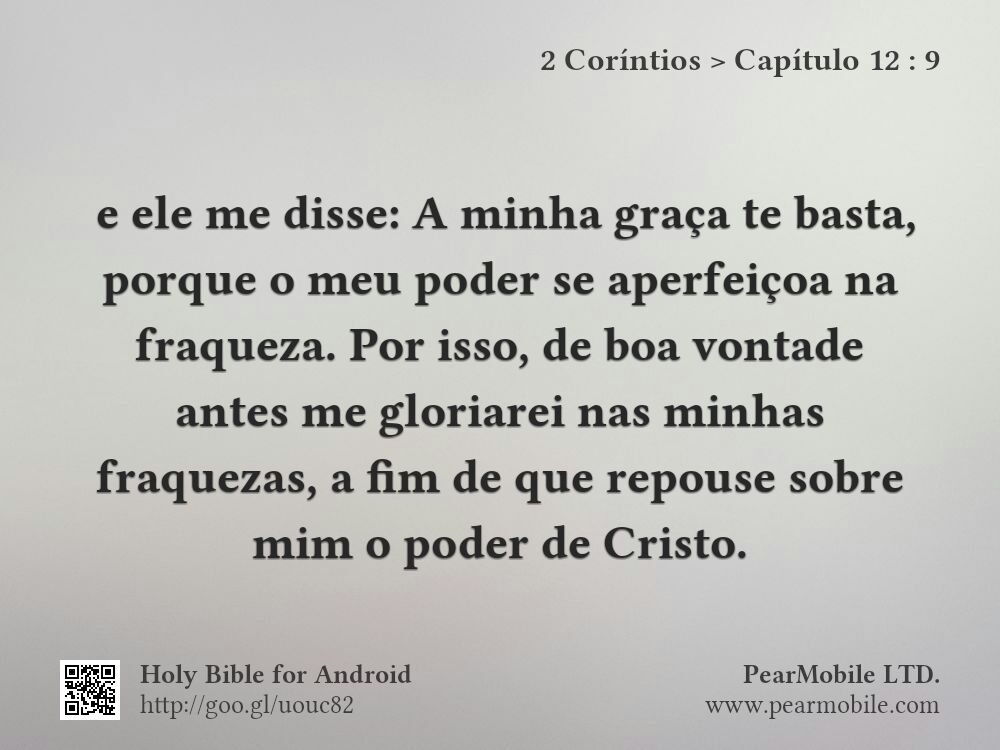 2 Coríntios, Capítulo 12:9